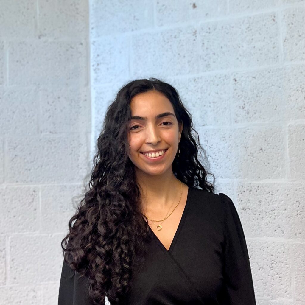 Lama in black shirt with a white background